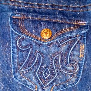 MEK Denim Dark Metallic Wash